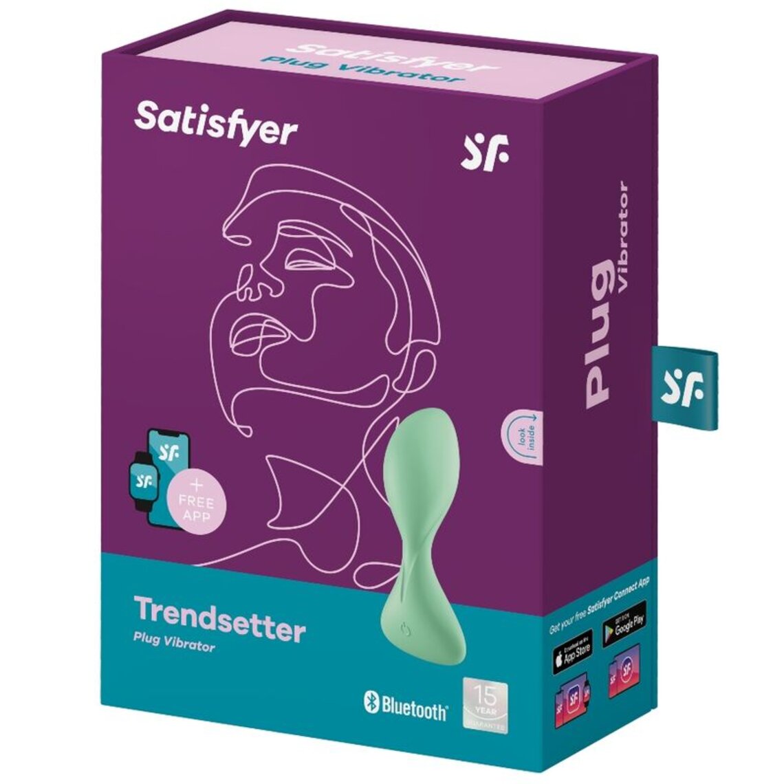 Satisfyer trendsetter vibrating plug - Green | Stimulator